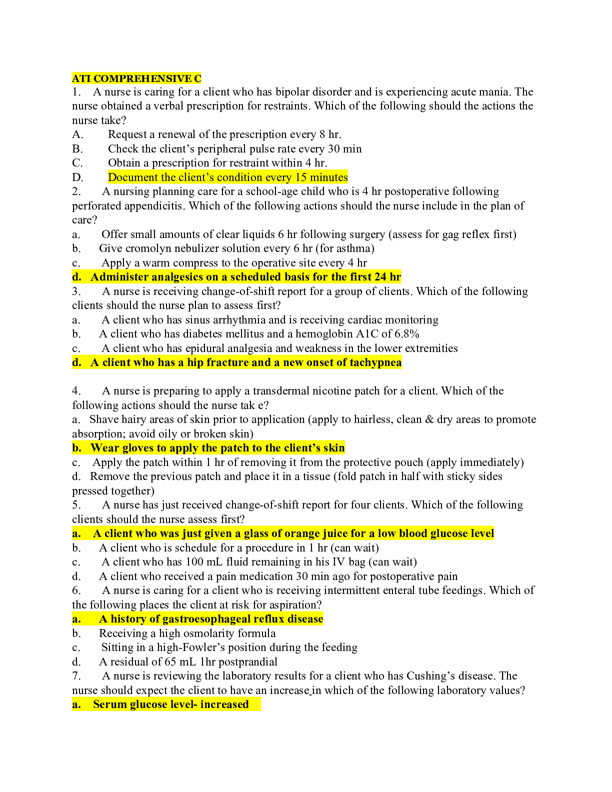 Preview image for ATI COMPREHENSIVE C